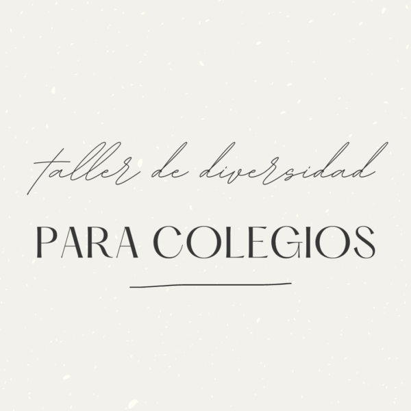 Taller educativo de diversidad para colegios